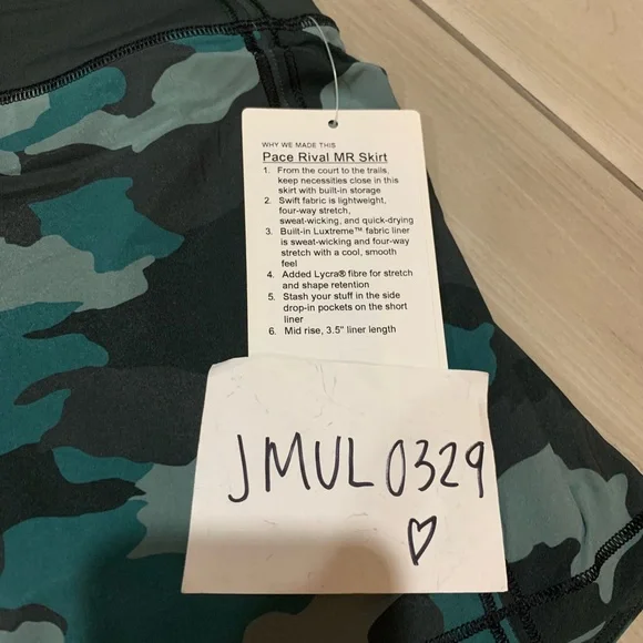 Lululemon Pace Rival Skirt Regular